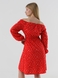 Сукня з візерунком жіноча 242 48 Червоно-білий (2000990461193S) Фото 6 з 11