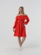 Сукня з візерунком жіноча 242 48 Червоно-білий (2000990461193S) Фото 1 з 11