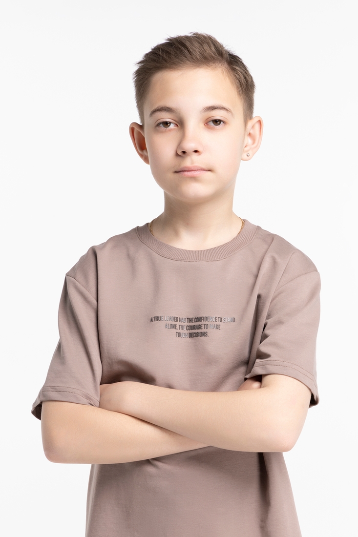 Фото Костюм футболка+шорти дитячий ADK 2922 128 см Кавовий (2000989455257S)
