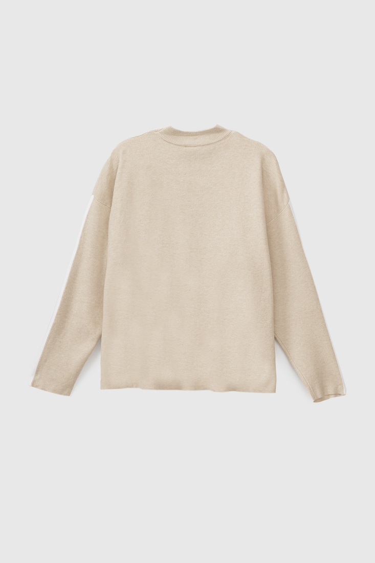 Фото Костюм свитер+штаны для девочки Lizi 2364A 128 см Бежево-белый (2000990615305W)
