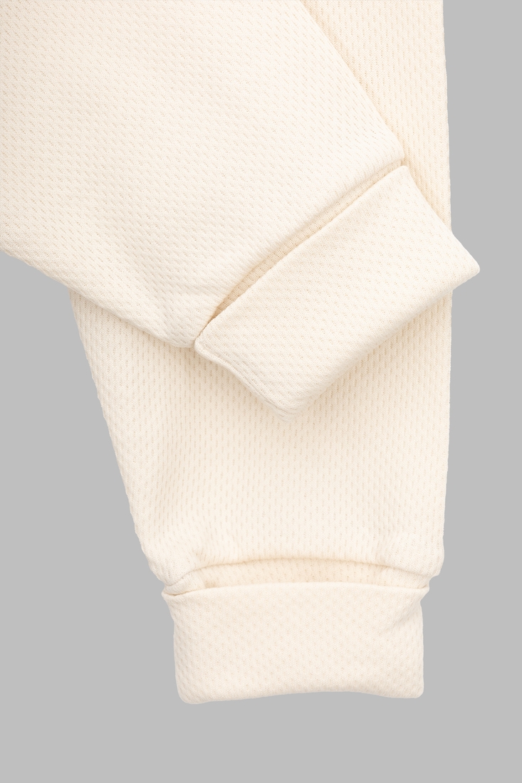 Фото Костюм (світшот+штани) для дівчинки Beyaz Bebek 2181 74 см Бежевий (2000990302373D)