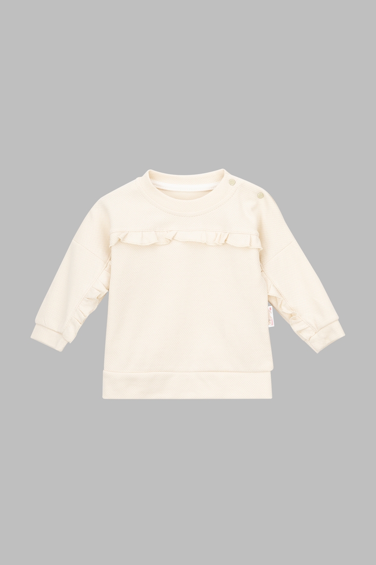 Фото Костюм (світшот+штани) для дівчинки Beyaz Bebek 2181 74 см Бежевий (2000990302373D)