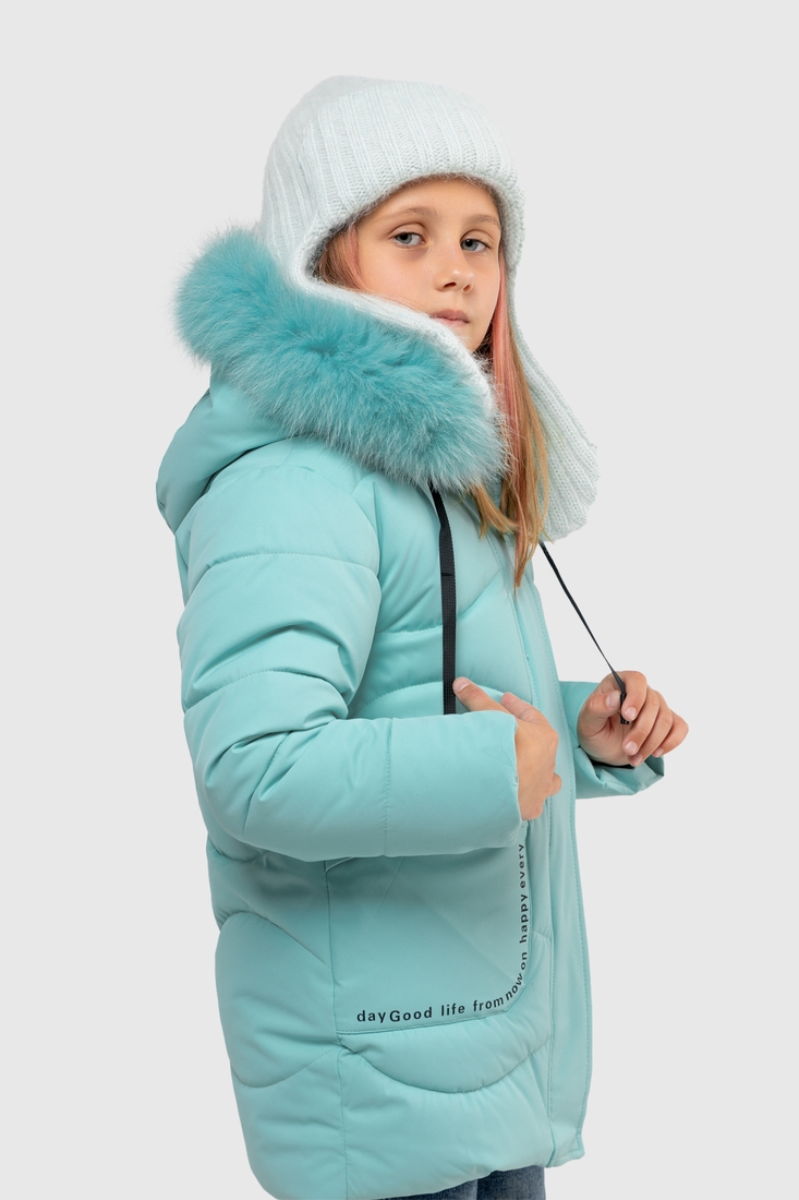 Фото Куртка для девочки Feiying DL-23 92 см Бирюзовый (2000989629122W)