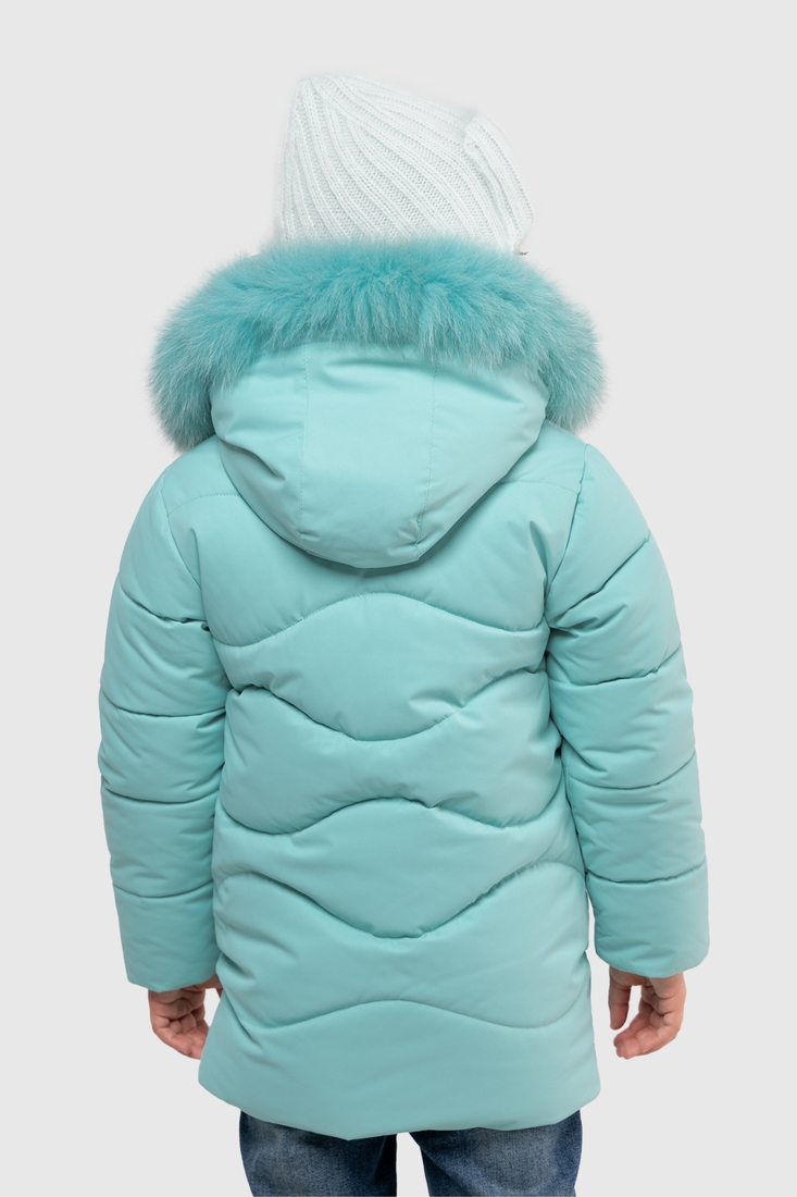 Фото Куртка для дівчинки Feiying DL-23 110 см Бірюзовий (2000989629153W)