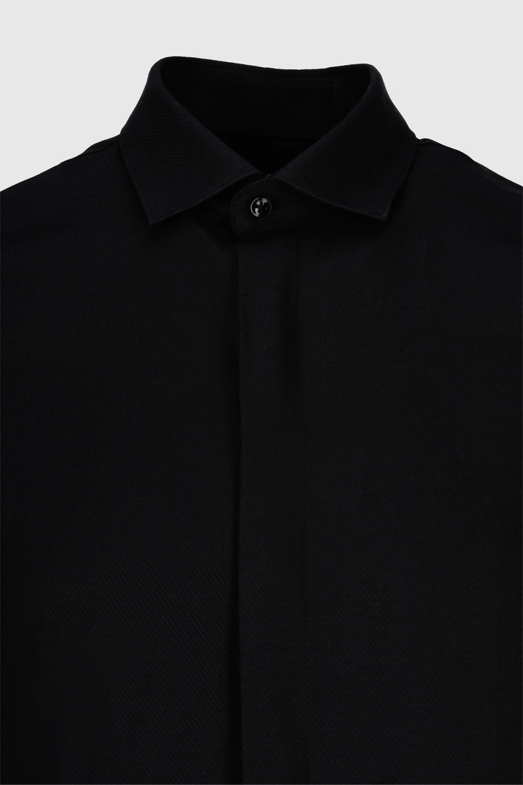 Фото Рубашка классическая мужская однотонная 36002 3XL Черный (2000990194640A)