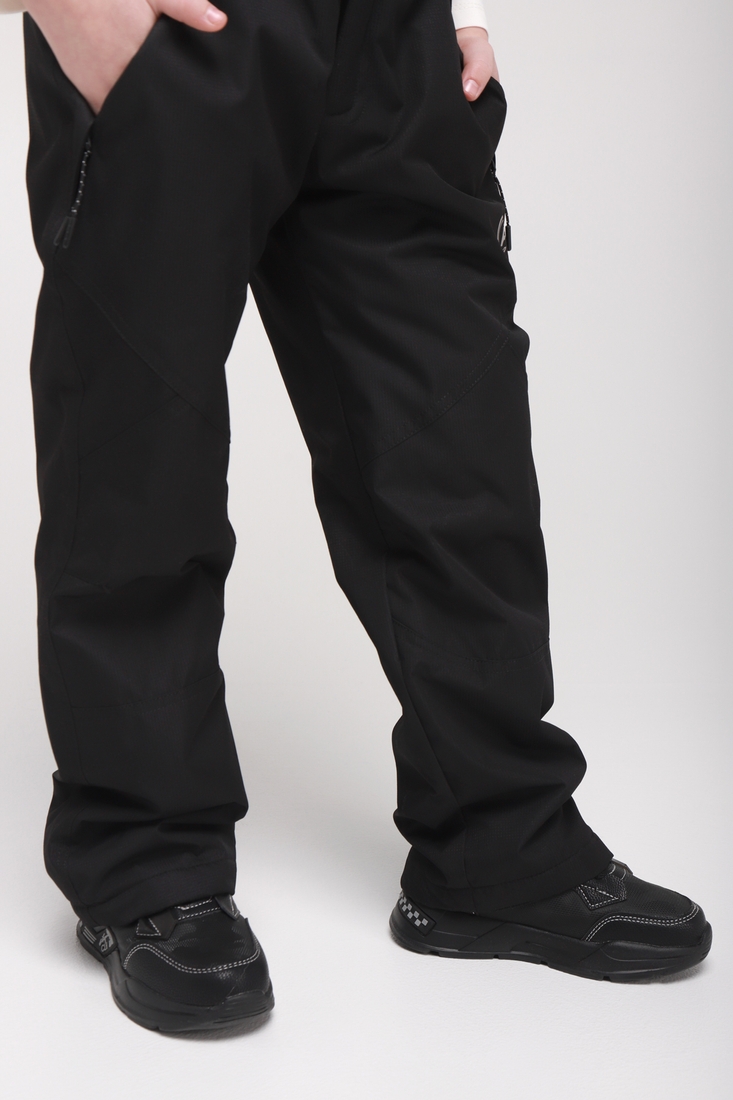 Фото Штани на шлейках для хлопчика Snowgenius F-3 140 см Чорний (2000989454519D)