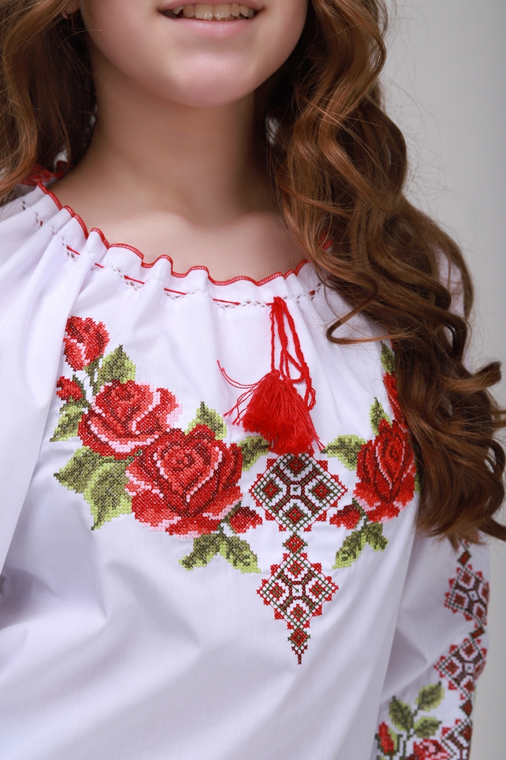 Фото Сорочка з вишивкою для дівчинки КОЗАЧЕК ЗОРЯНА 86 см Різнокольоровий (2000902207772D)
