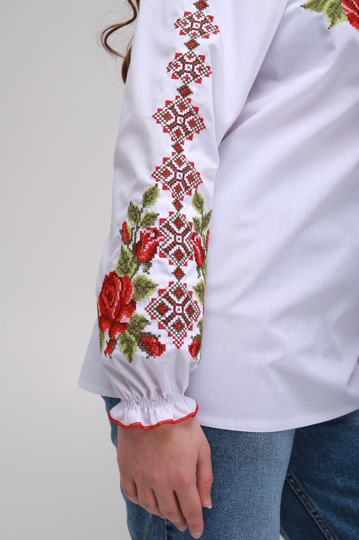 Фото Рубашка с вышивкой для девочки КОЗАЧЕК ЗОРЯНА 140 см Разноцветный (2000903981909D)