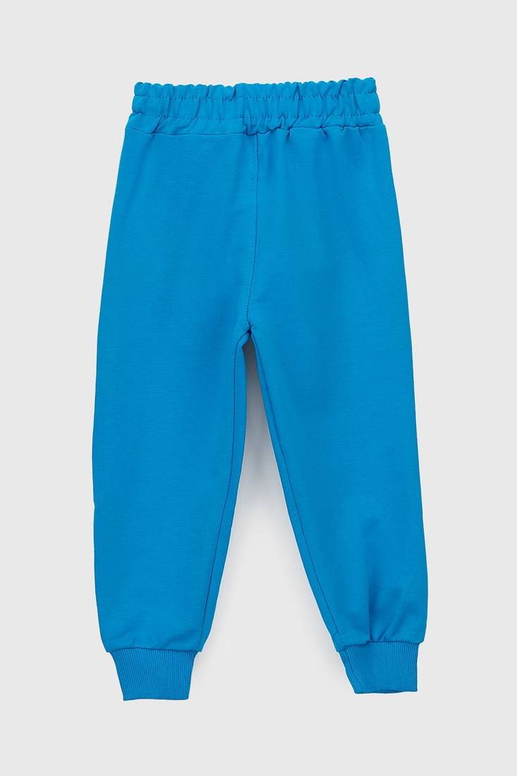 Фото Спортивні штани з принтом для хлопчика Atescan 804 86 см Блакитний (2000990131447D)