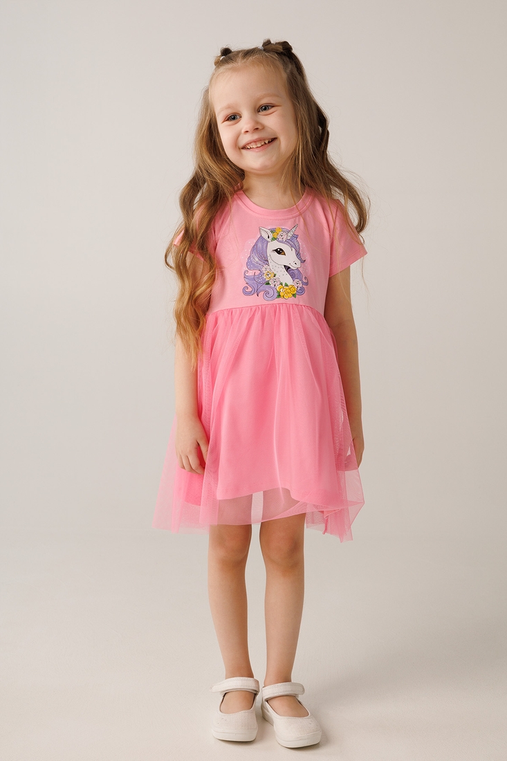 Фото Платье для девочки Ecrin 5277 128 см Розовый (2000990434715S)