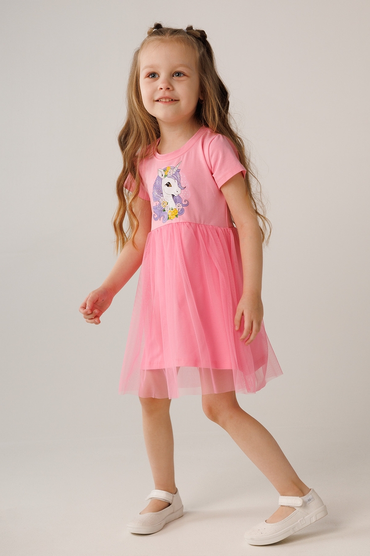 Фото Платье для девочки Ecrin 5277 104 см Розовый (2000990434654S)