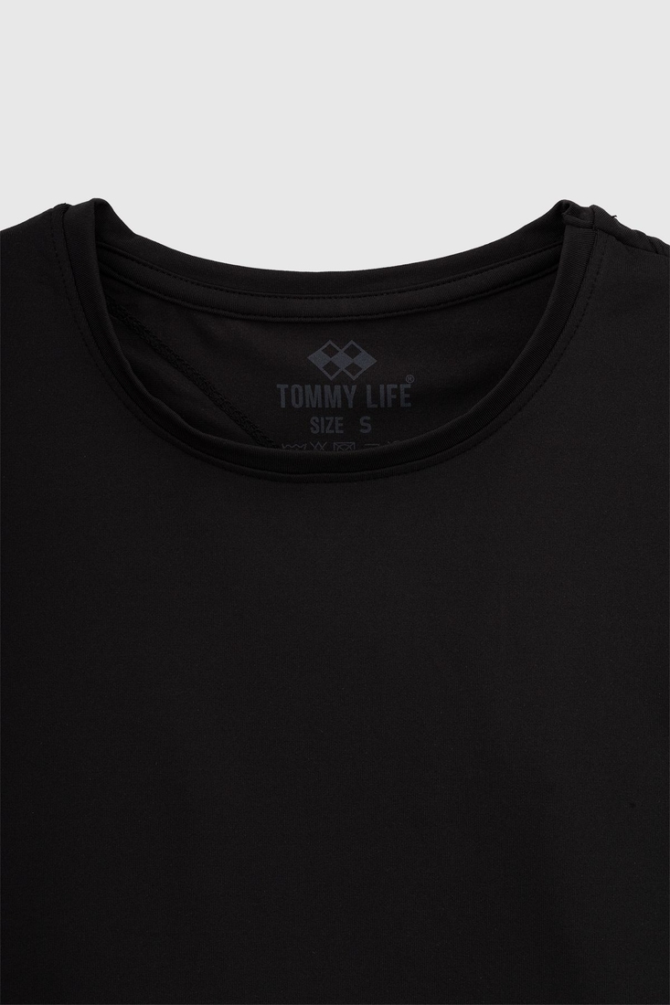 Фото Топ фитнес однотонный женский Tommy life 97265 XL Черный (2000989973195A)