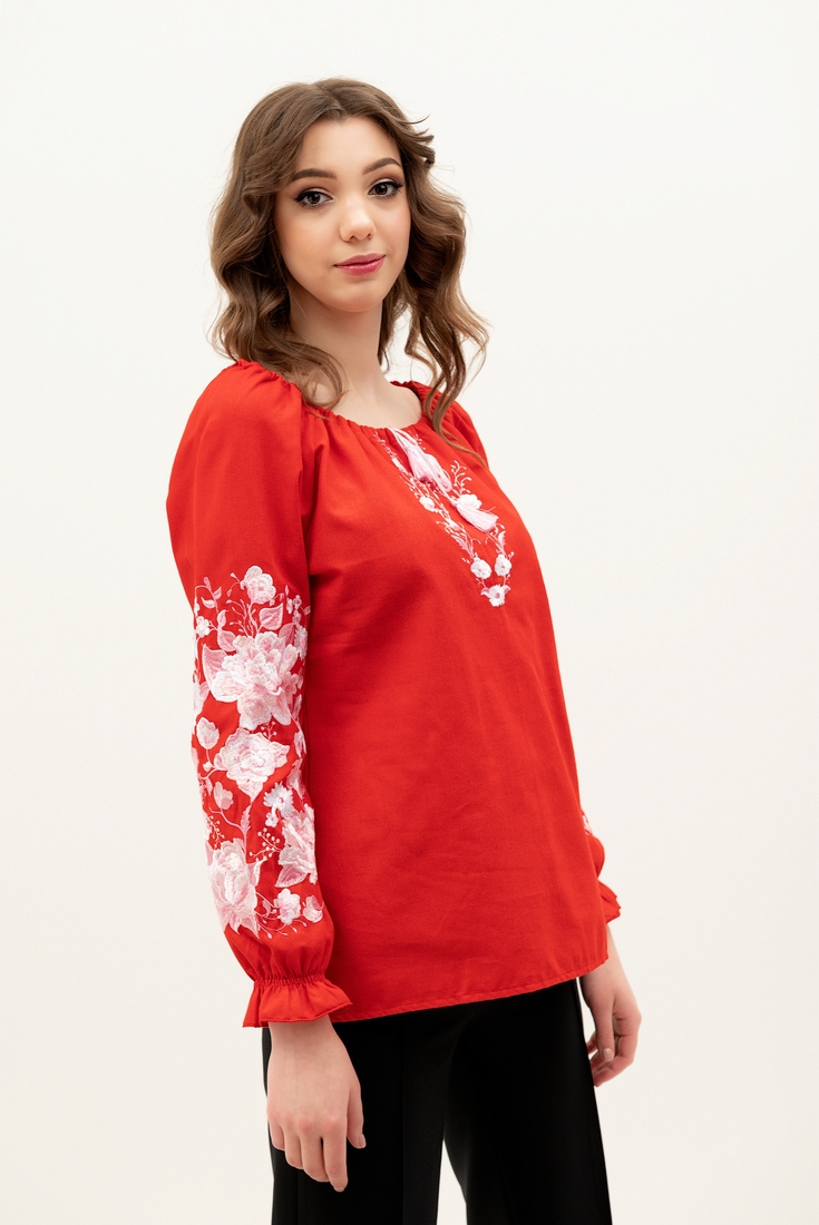 Фото Рубашка с вышивкой Galychanka ВЖ450 XS Красный (2000904710058A)