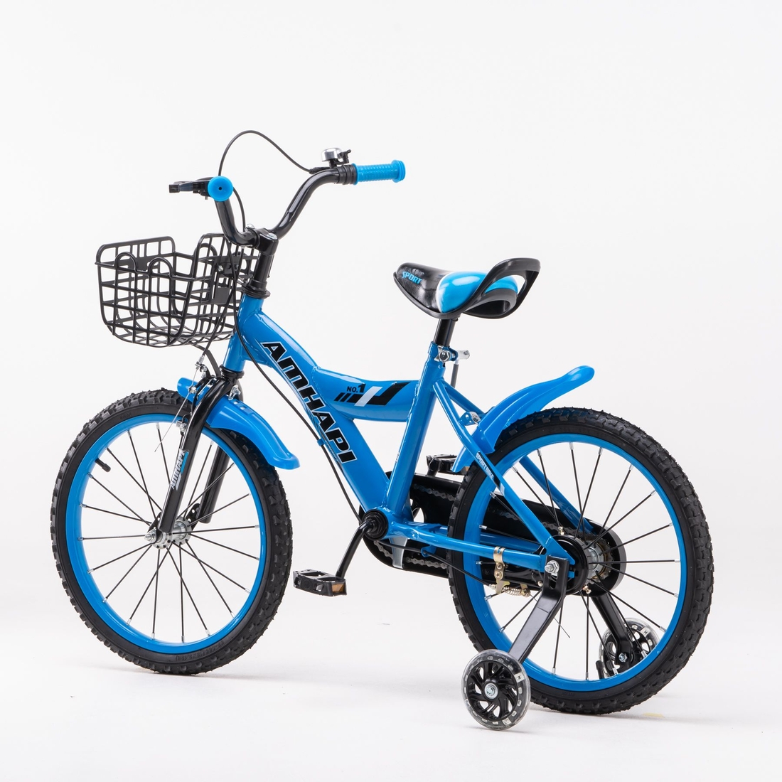 Фото Велосипед детский AMHAPI YM-100-4 18" Голубой (2000989609582)