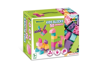 Конструктор "Kids Blocks" Wader 41297 Рожевий (5900694412972)