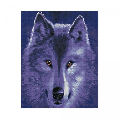 Фото Алмазная картина FA20174 «Волчица в лунном свете», размером 40х50 см (4823113800567)