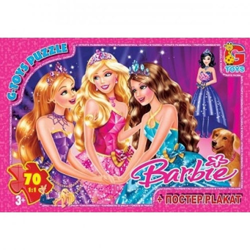 Пазл G-Toys із серії "Barbie", 70 елементів BA007 (4824687632417)