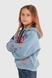 Худи с принтом для девочки SAFARI 50171 122 см Голубой (2000989997818D) Фото 3 из 11