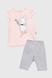 Костюм (футболка+Велотреки) для дівчинки Baby Show 877 68 см Рожевий (2000990422668S) Фото 1 з 11
