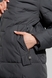 Куртка однотонна жіноча On me M22241 4XL Графітовий (2000990314796D) Фото 5 з 16