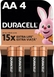 Батарейки Duracell 5014459 AA (LR6) 1.5V 4 шт (5000394076952) Фото 1 з 2