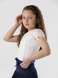 Блуза однотонная для девочки Perix 5010 152 см Молочный (2000990480088D) Фото 3 из 10