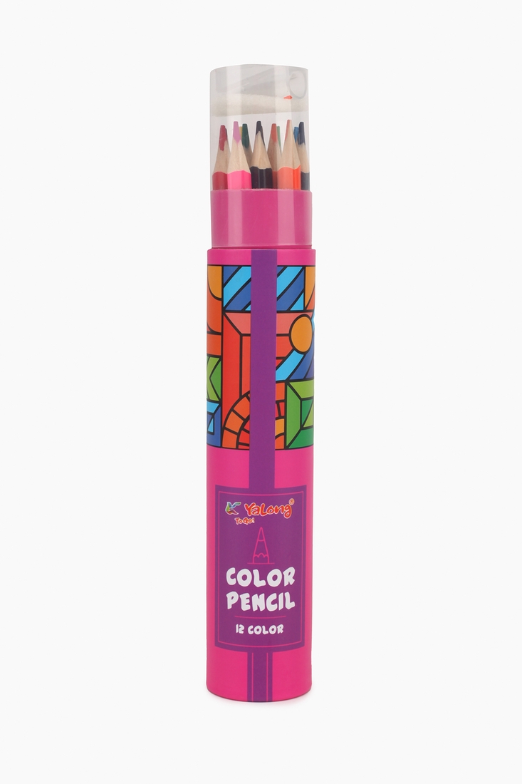 Фото Цветные карандаши 12 шт в тубусе YL191117-12 Разноцветный (2002012005934)