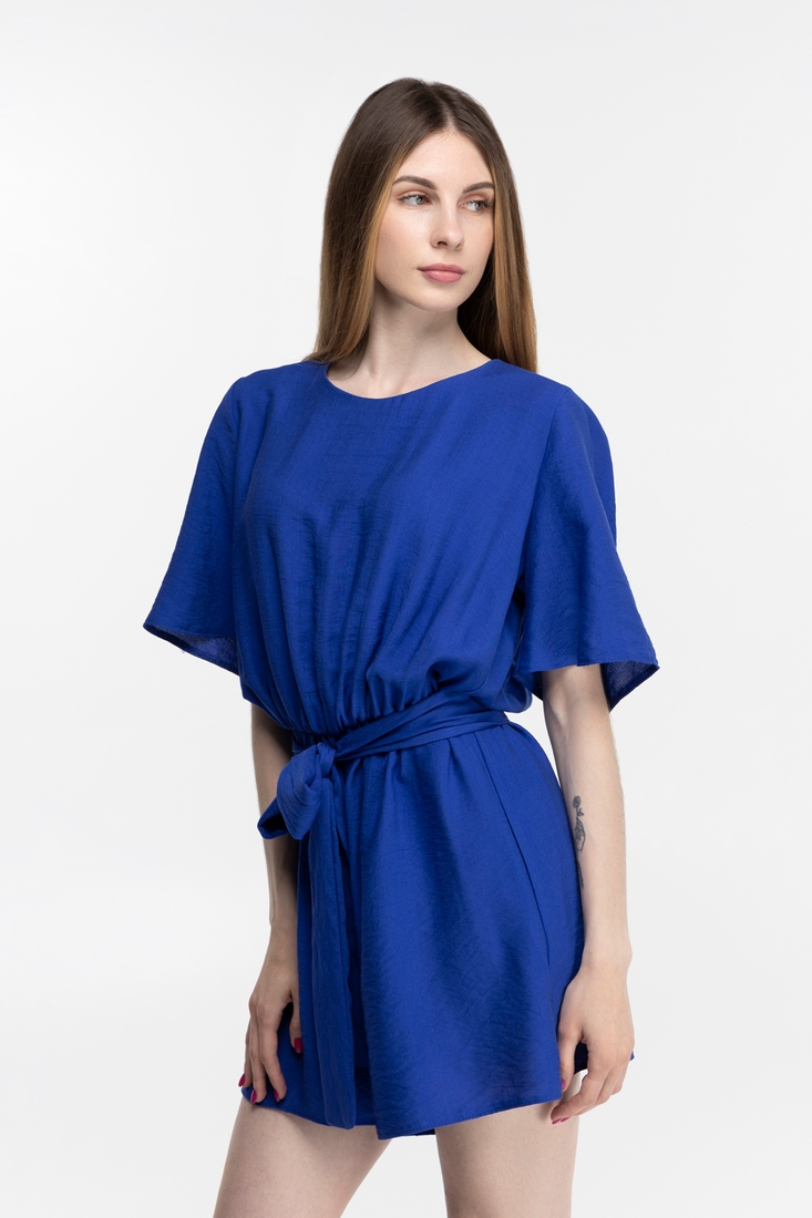 Фото Комбінезон з візерунком шорти жіночий 2104 S Синій (2000989786931S)
