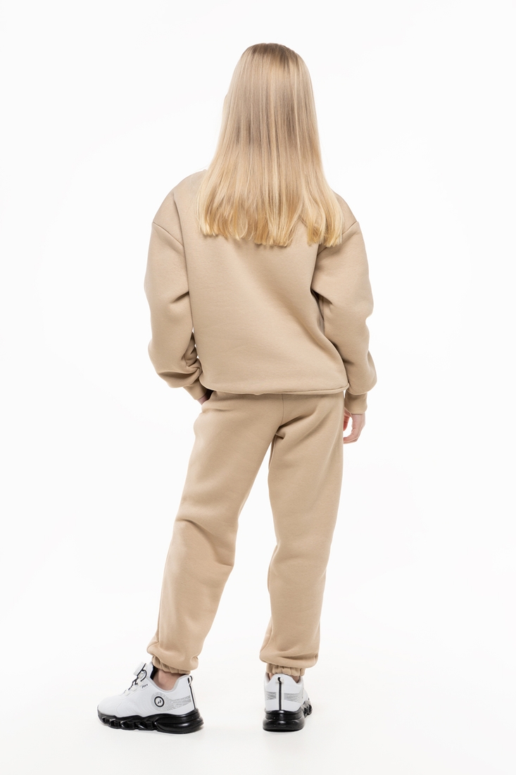 Фото Костюм для дiвчинки ANGELOS 1034 світшот+штани 140 см Бежевий (2000990147974W)