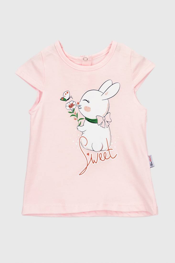 Фото Костюм (футболка+Велотреки) для девочки Baby Show 877 86 см Розовый (2000990422699S)