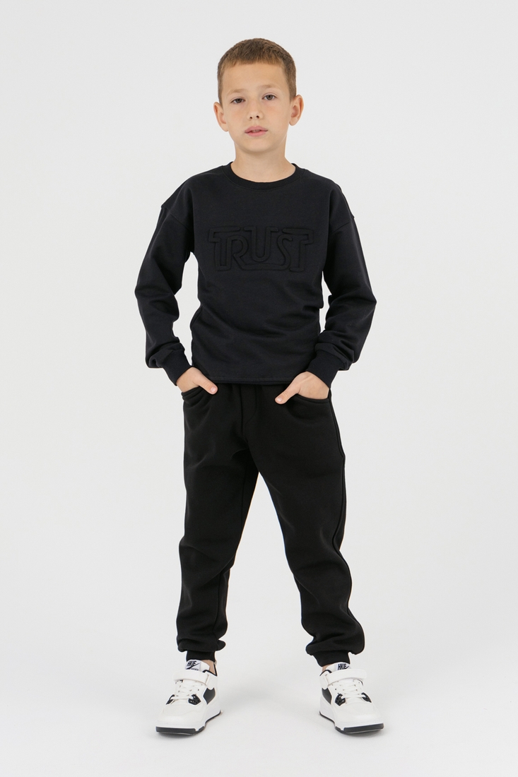 Фото Спортивні штани однотонні для хлопчика Cegisa 2858 134 см Чорний (2000990569806W)