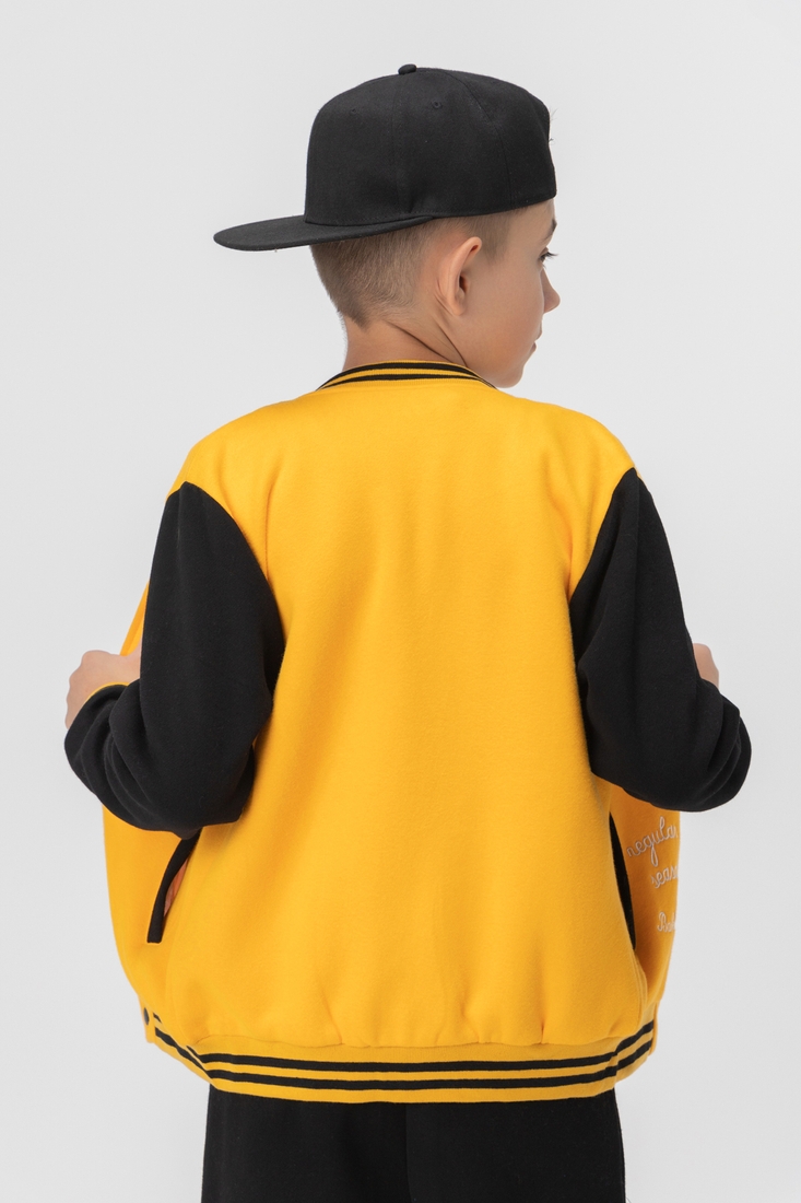 Фото Спортивный костюм для мальчика (кофта, штаны) Lizi 582 170 см Желтый (2000989981350W)