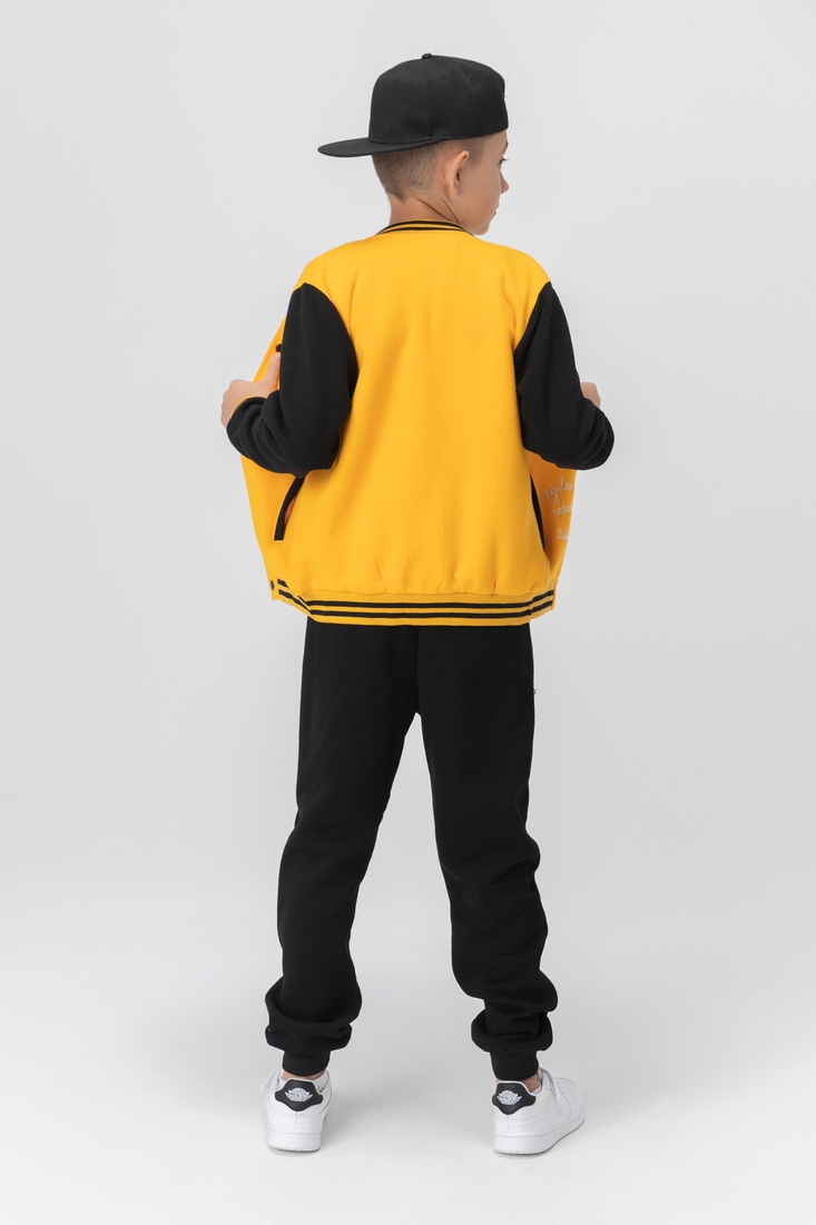 Фото Спортивный костюм для мальчика (кофта, штаны) Lizi 582 170 см Желтый (2000989981350W)
