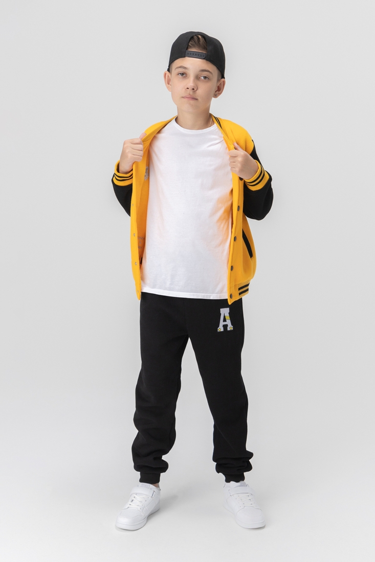 Фото Спортивний костюм для хлопчика (кофта, штани) Lizi 582 170 см Жовтий (2000989981350W)