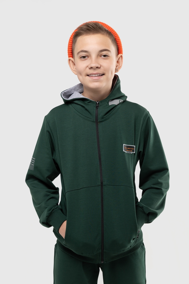 Фото Спортивный костюм для мальчика MAGO 244006 кофта + штаны 152 см Зеленый (2000989919261D)