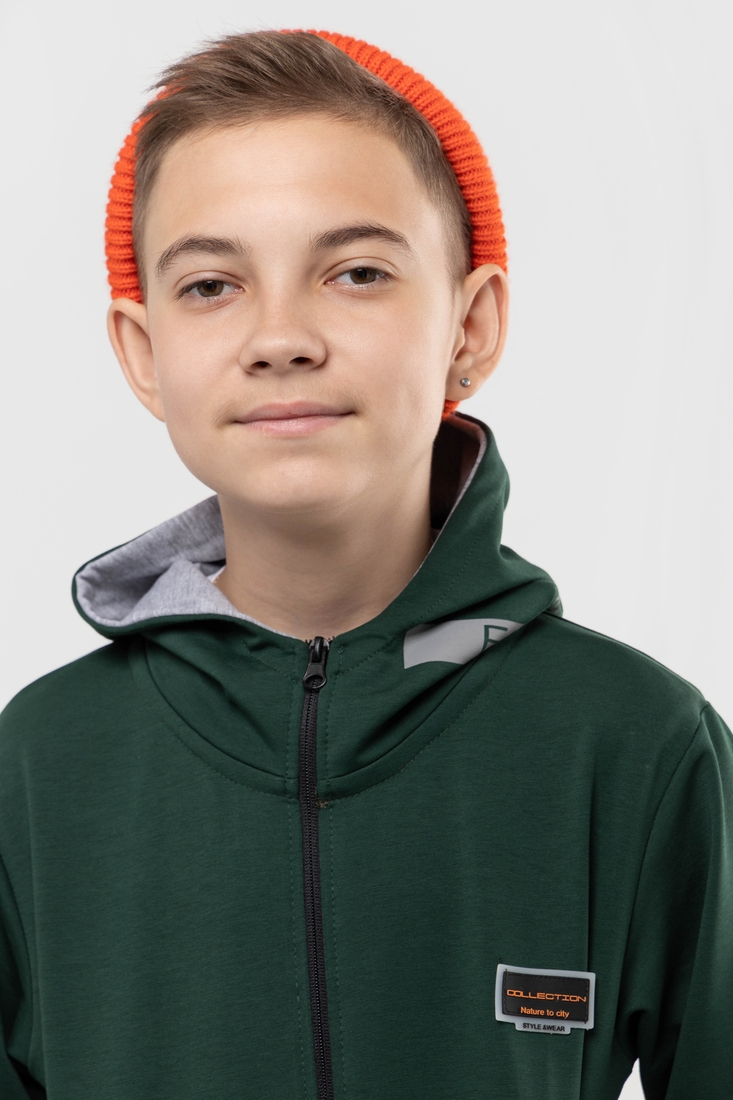 Фото Спортивный костюм для мальчика MAGO 244006 кофта + штаны 152 см Зеленый (2000989919261D)