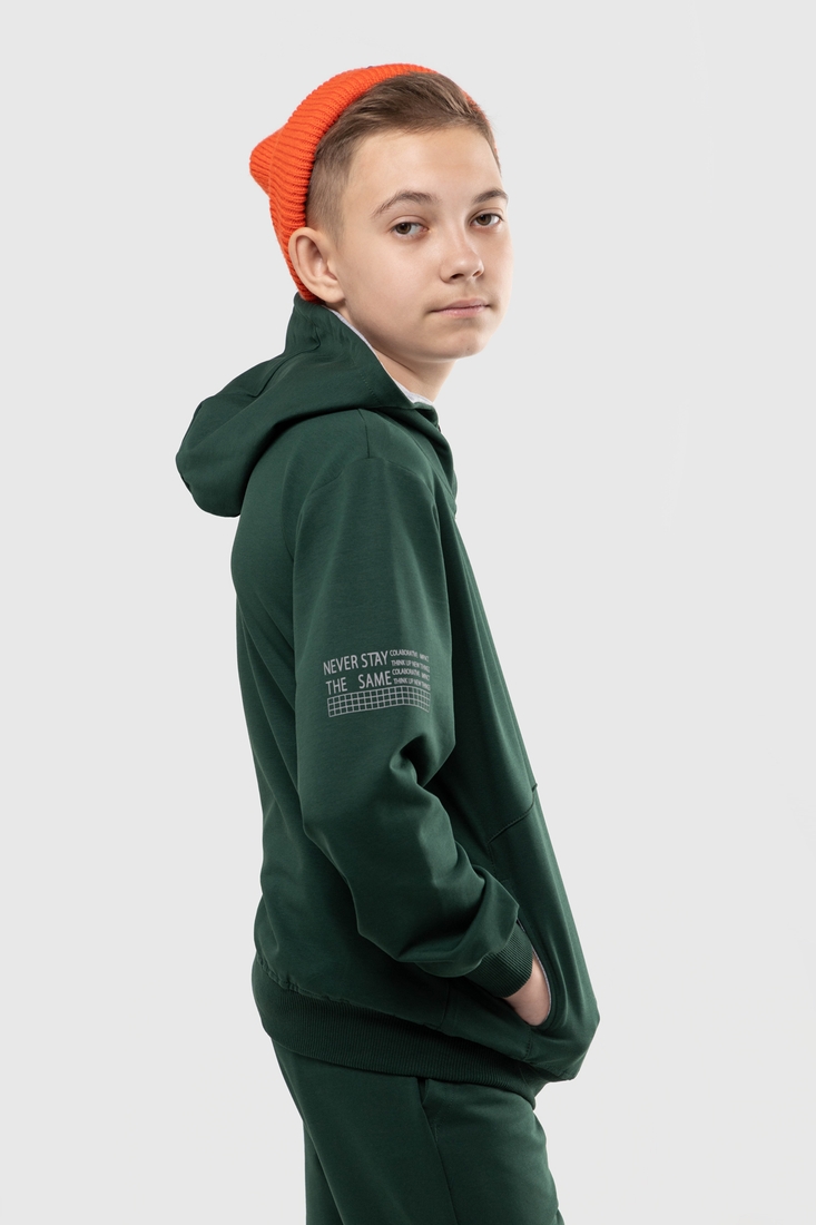 Фото Спортивный костюм для мальчика MAGO 244006 кофта + штаны 140 см Зеленый (2000989919247D)