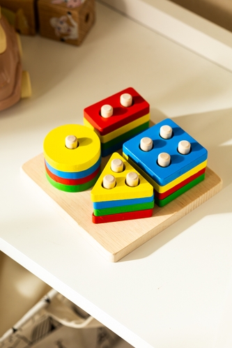 Фото Игрушка деревянная "Геометрика" JHTOY-505 Разноцветный (2002014993437)