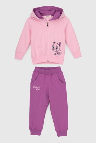Фото Костюм (реглан+штани) для дівчинки Breeze 1614 86 см Рожевий (2000989916772D)