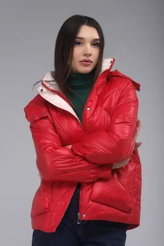 Фото Куртка жіноча 666 2XL Червоний (2000989357728)