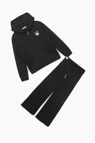 Фото Спортивний костюм для дівчинки (кофта, штани) Viollen 2163 Viollen 176 см Чорний (2000989443742)