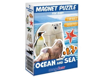 Фото Магнітні пазли Magnets puzzle for baby Оcean and Sea Magdum ML4031-35 EN (4820215154703)