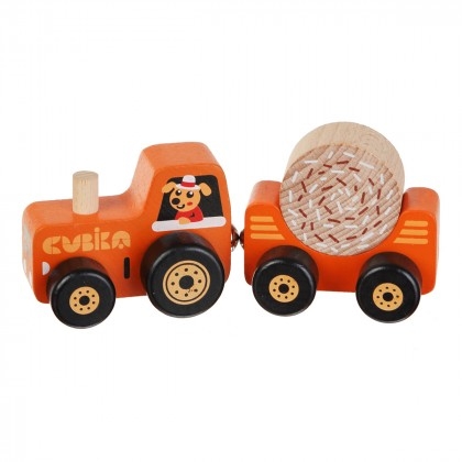 Фото Дерев'яна іграшка Cubika Трактор 15351 (2000903532521)