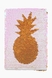 Блокнот паетки "Золотий ананас" рожевий із закладкою 200470657 (2000902700938) Фото 1 з 6