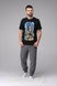 Пижамная футболка мужская ГЕНЕЗИС SW 53 02 9912/A124 XL Черный (5904009157015A) Фото 3 из 10