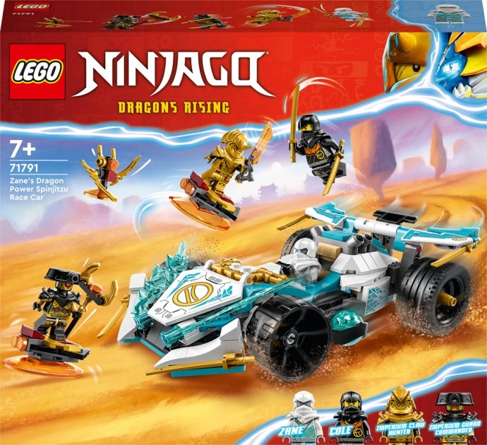 Конструктор LEGO Ninjago 71791 Суперсила дракона Зейна. Автомобіль для перегонів спін-джитсу (5702017413068)