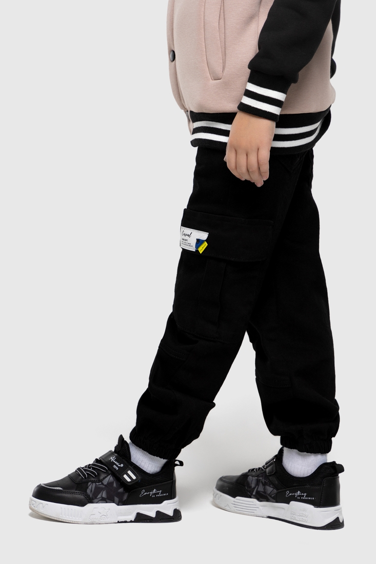 Фото Джинсы с манжетом для мальчика ADK 1057 116 см Черный (2000990181756D)