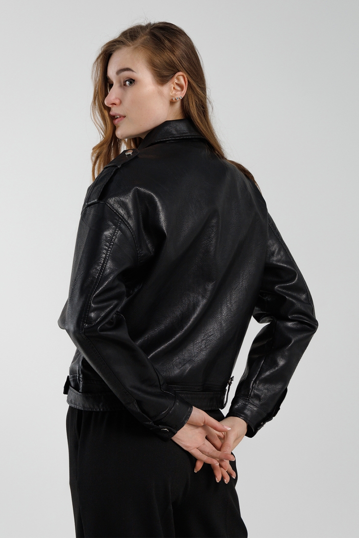 Фото Куртка жіноча однотонна GK23 3XL Чорний (2000990445452D)
