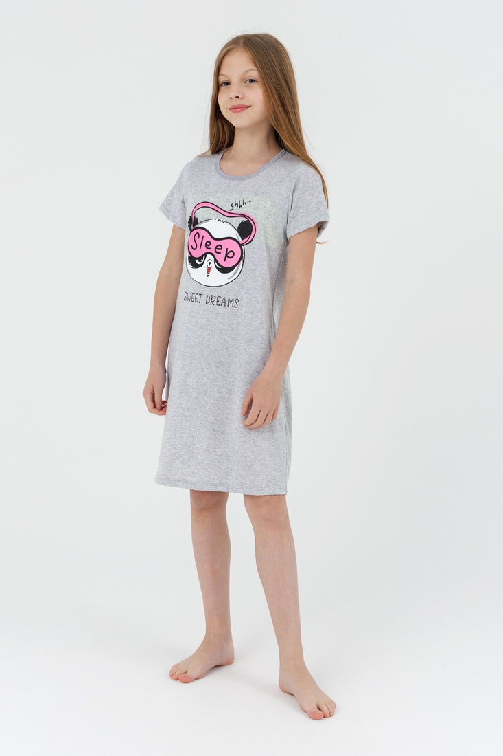 Фото Нічна сорочка для дівчинки Blanka 110499 140-146 см Сірий (2000990584953А)