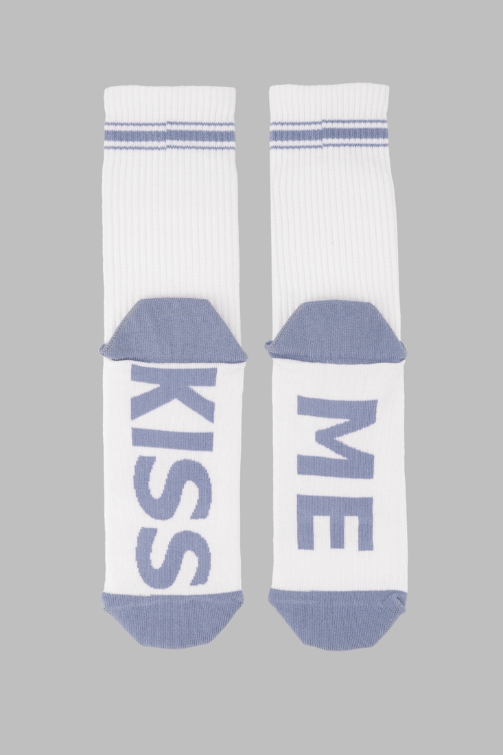 Фото Шкарпетки чоловічі Kiss me 40-45 Білий (4820163314501А)